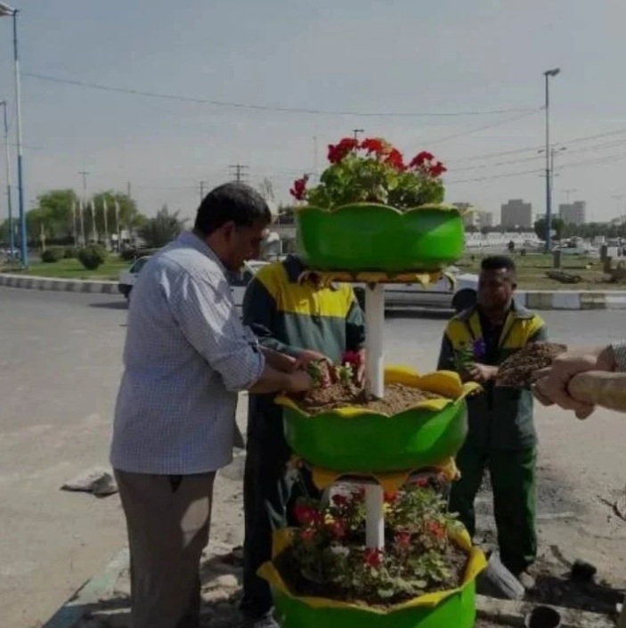 تولید گلدان لاستیکی ارومیه